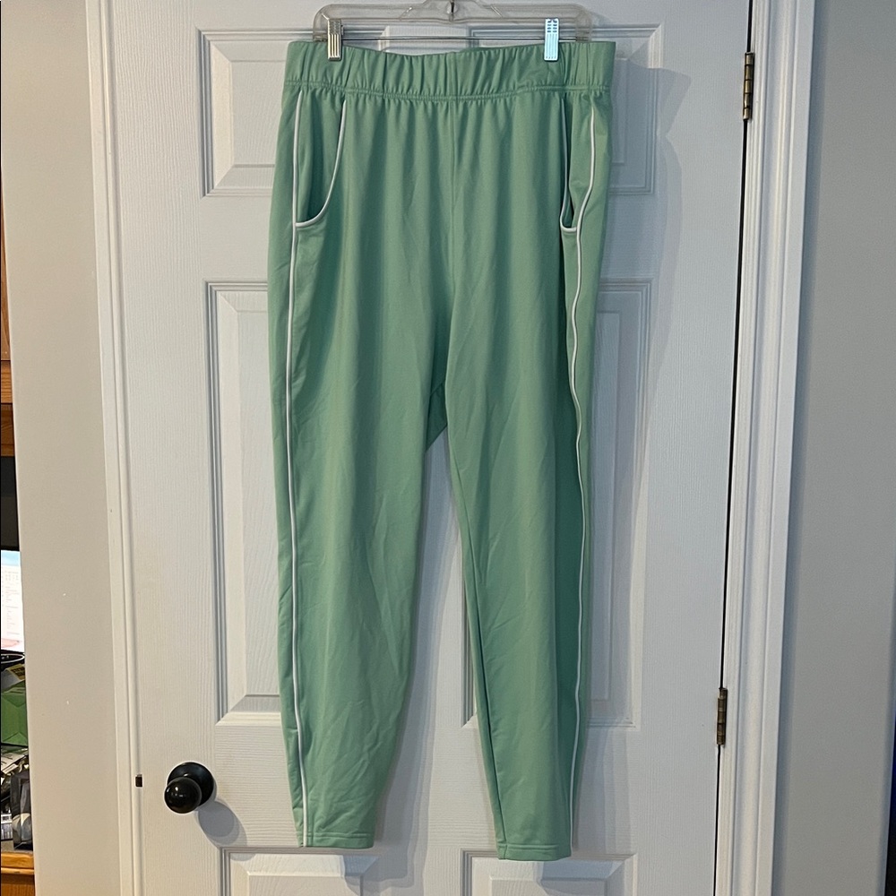 Comfort Stretch Knit Jogger Pants in Sage Green - Women's